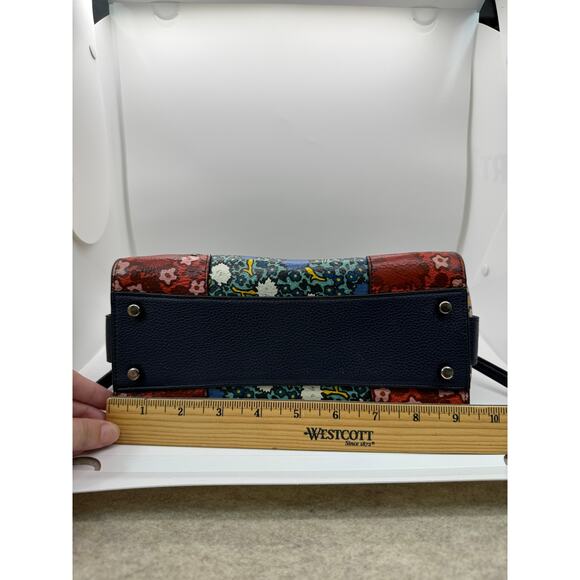 Coach Mercer 24 Satchel Crossbody Purse Multi Floral Teal Yankee - Picture 4 of 16